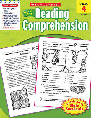 Book cover for Scholastic Success with Reading Comprehension, Grade 4 Workbook