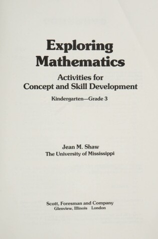 Cover of Exploring Mathematics Gr K-3 G