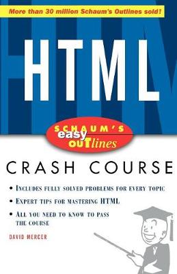 Cover of Schaum's Easy Outline of HTML