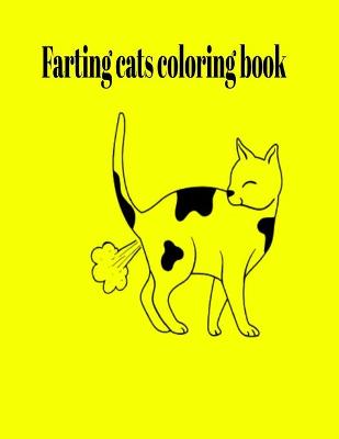 Book cover for Farting cats coloring book