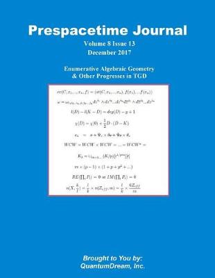 Book cover for Prespacetime Journal Volume 8 Issue 13