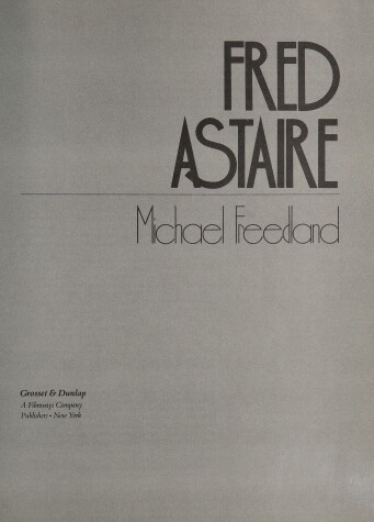 Book cover for Fred Astaire