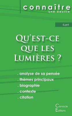 Book cover for Fiche de lecture Qu'est-ce que les Lumieres ? De Emmanuel Kant (Analyse philosophique de reference et resume complet)