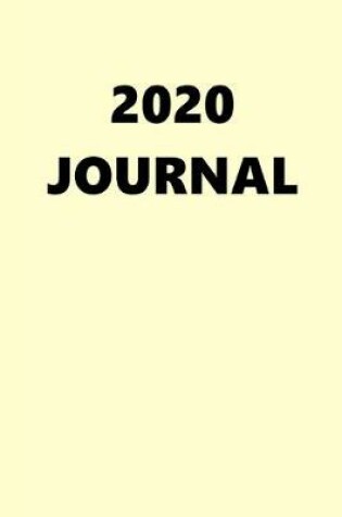 Cover of 2020 Journal Cream White Color 204 Pages 204 Pages