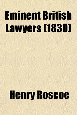 Book cover for Eminent British Lawyers