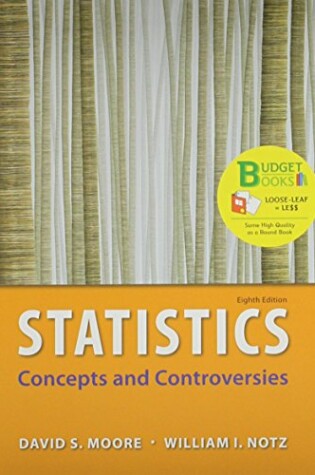 Cover of Loose Leaf Version for Statistics: Concepts & Controversies & Eesee Access Card 8e & Launchpad for Moore's Statistics: Concepts and Controversies (12 Month Access) 8e