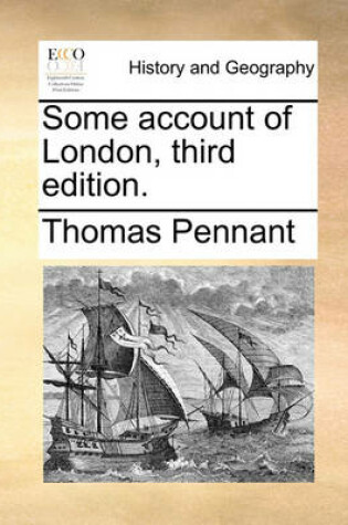 Cover of Some Account of London, Third Edition.