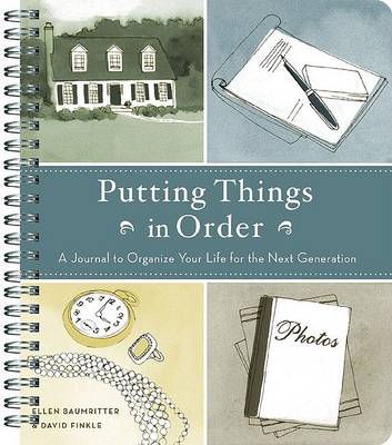 Book cover for Putting Things in Order Journal
