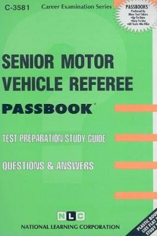 Cover of Senior Motor Vehicle Referee