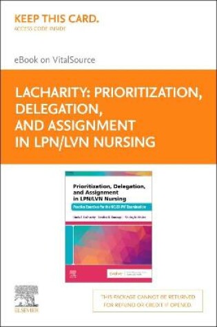 Cover of Prioritization, Delegation, and Assignment in Lpn/LVN Nursing - Elsevier E-Book on Vitalsource (Retail Access Card)