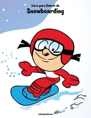 Book cover for Livro para Colorir de Snowboarding