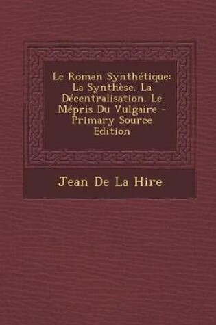 Cover of Le Roman Synthetique