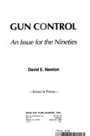 Cover of Gun Control