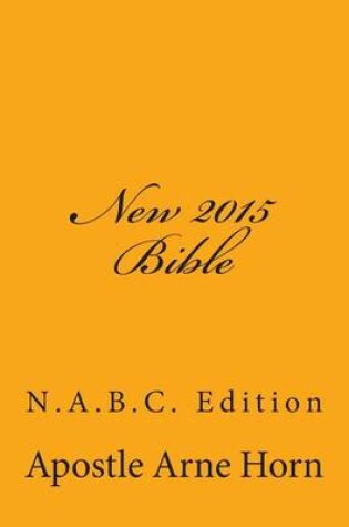 Cover of New 2015 Bible