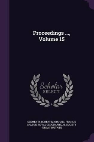 Cover of Proceedings ..., Volume 15