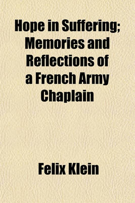 Book cover for Hope in Suffering; Memories and Reflections of a French Army Chaplain