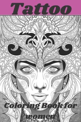 Book cover for Tattoo Coloring Book for women