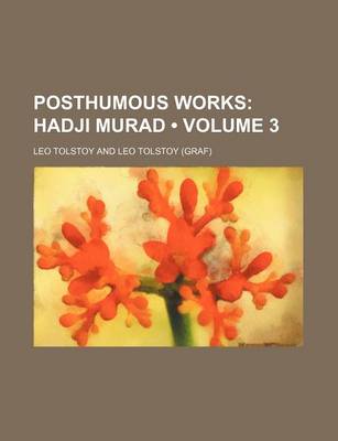 Book cover for Hadji Murad Volume 3