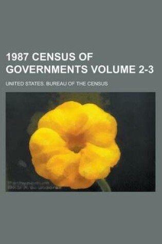 Cover of 1987 Census of Governments Volume 2-3