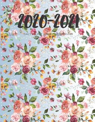 Book cover for Daily Planner 2020-2021 Bouquet Flowers 15 Months Gratitude Hourly Appointment Calendar