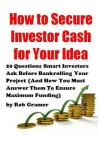 Book cover for How to Secure Investor Cash for Your Idea