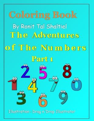 Book cover for Coloring Book - The adventures of the numbers