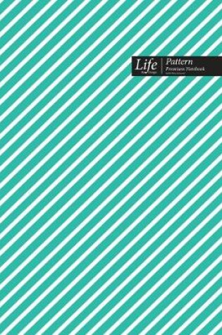 Cover of Striped Pattern Composition Notebook, Dotted Lines, Wide Ruled Medium Size 6 x 9 Inch (A5), 144 Sheets Royal Cover