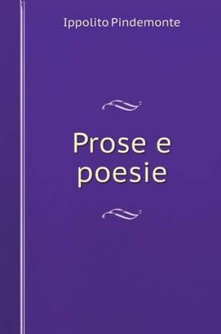 Cover of Prose e poesie