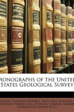 Cover of Monographs of the United States Geological Survey