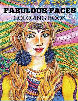 Book cover for Fabulous Faces Coloring Book