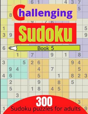 Book cover for Challenging sudoku book 5