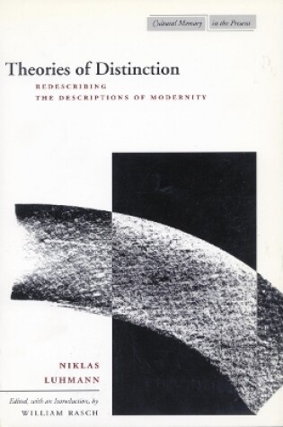 Cover of Theories of Distinction