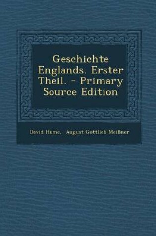 Cover of Geschichte Englands. Erster Theil.