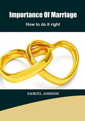 Book cover for Importance of Marriage