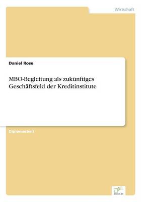 Book cover for MBO-Begleitung als zukünftiges Geschäftsfeld der Kreditinstitute