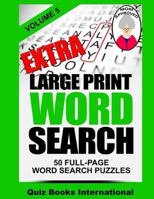 Book cover for Extra Large Print Word Search Volume 5