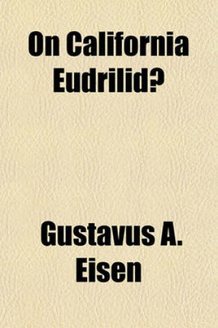 Cover of On California Eudrilidae