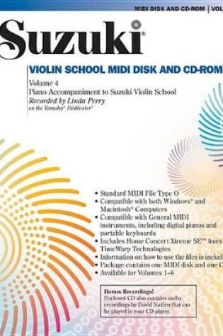 Cover of Suzuki Violin School, Vol 4