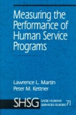 Cover of Measuring the Performance of Human Service Programs