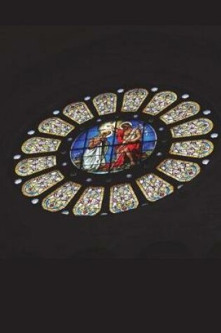 Cover of Stained Glass Rose Window Baptism of Christ in Basel Cathedral Journal