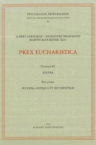 Cover of Prex Eucharistica,