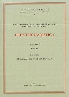 Book cover for Prex Eucharistica,