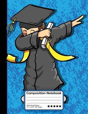 Book cover for Dabbing Graduation Boy Composition Notebook