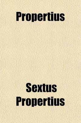 Book cover for Propertius