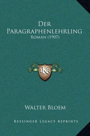 Cover of Der Paragraphenlehrling