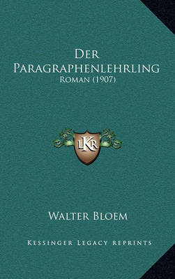 Book cover for Der Paragraphenlehrling