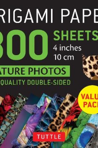 Cover of Origami Paper 300 sheets Nature Photo Patterns 4 inch (10 cm)