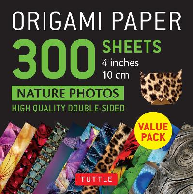Book cover for Origami Paper 300 sheets Nature Photo Patterns 4 inch (10 cm)