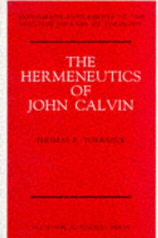 Cover of The Hermeneutics of John Calvin