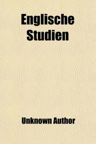 Cover of Englische Studien (33); Zeitschrift Fur Englische Philologie